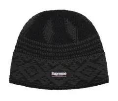 Supreme Diamond Beanie Black 25FW