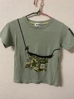LOGOS カモフラ柄ポケット付きTシャツ 120cmのサムネイル