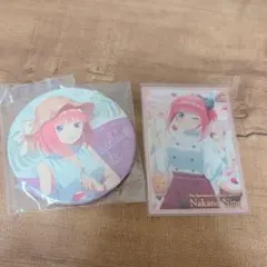 五等分の花嫁 中野二乃 ウエハースカード 箔押し あたり付き缶バッジ