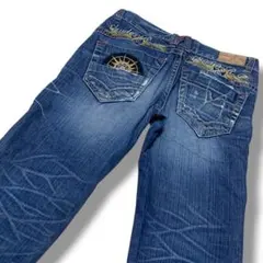 Studio R.P DENIM&CO 韓国製 31表記 当て布 金色 刺繍