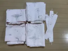 ニトリ　カーテンハート模様のカーテン ピンク 4枚セット