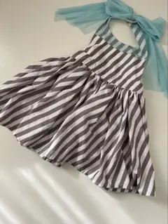 MARLMARLマールマール　お食事エプロン ストライプエプロン