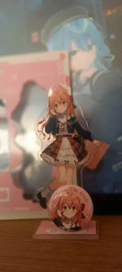 さくらみこスシローコラボ アクリルスタンド バッジ付き