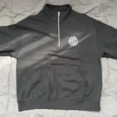 ハーフジップトレーナー ブラック