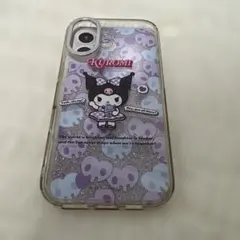 クロミ iPhone16用ケース ラメ入りサンリオ