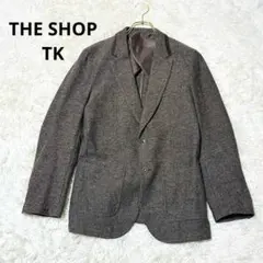 ザショップティーケー テーラードジャケット ツイード 毛混 パイピング 羽織り