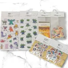 【新品】ディズニーストア ステッカーコレクション 5種 6点 おまとめ