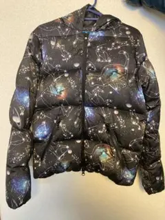 mmts 宇宙柄 フード付きダウンジャケット