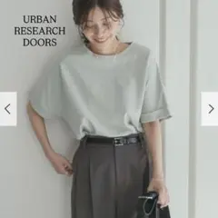 アーバンリサーチドアーズ　『UR TECH』USAコットンロールスリーブTシャツのサムネイル