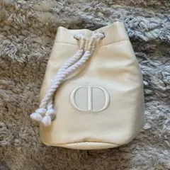 Dior 巾着 ポーチ ホワイト
