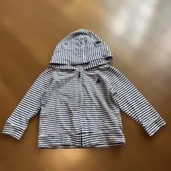 babyGap ストライプ フード付きトレーナー 12-18ヶ月　ブラナンベア