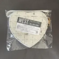 WEST BIG LOVE SONG ハート型ポーチ