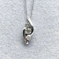 希少品 ARKA アルカダイアモンド K18WG ダイヤモンド ネックレス 