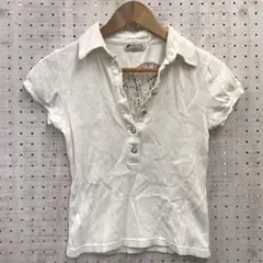 平成レトロ Y2K 姫ギャル 古着 LIZLISA ビジューボタン ポロシャツのサムネイル