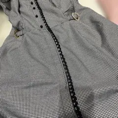 ノースリーブミニワンピース チェック柄