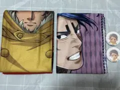 ゴールデンカムイ 鯉登 ブランケット 大判タオル 缶バッジ 4点セット