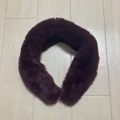 ★マグネットマフラー　ワインレッド