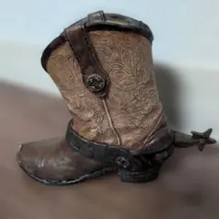 ウエスタンブーツ風置物