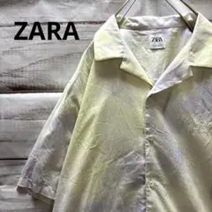 ZARA タイダイ柄オープンカラーシャツ 半袖シャツ 開襟シャツ 刺繍のサムネイル