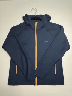 【良品】mont-bell Kid's 150 ネイビー パーカー