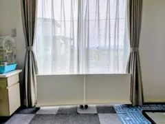 ターコイズブルー ドレープカーテン 窓用 複数セット - メルカリ