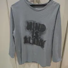 Gap MIND IS BLANK 長袖Tシャツ Lサイズ グレー