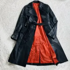 【 大きい L 】セオリー レザー ジャケット シープスキン ベルト　黒　羊革