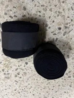 厩舎用 ニットバンテージ 黒 2本セット 新品未使用