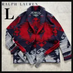 Polo Ralph Lauren 80s 90s ネイティブ柄 ニットガウン - メルカリ