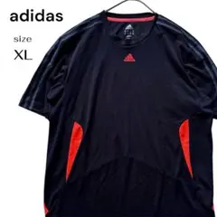 アディダス adidas クライマクール 半袖 トレーニングウェア 黒×橙 XL