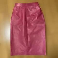 TRUSSARDI ピンク レザー タイトスカートのサムネイル