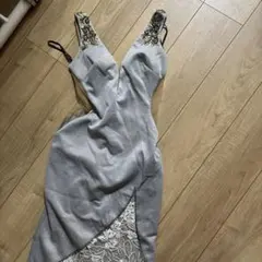 グレー ロングドレス　エンジェルアール