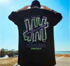 【おまとめ割あり】大サイズ　半袖Tシャツ　メンズ　バックプリント　黒　ストリート