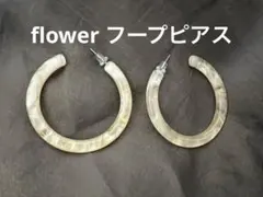 flower 大ぶりフープピアスのサムネイル