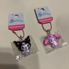 サンリオキャラクターズ　ぷっくりったい　プチボールチェーン　マイメロディ　クロミ