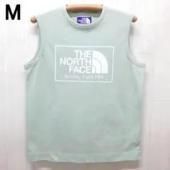 ザ ノースフェイス パープルレーベル ノースリーブTシャツ M ライト グリーン