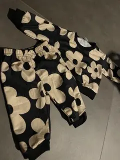 花柄スウェットセットアップ【6〜9M】子供ペアルック