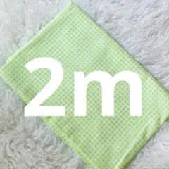 ラスト 在庫整理セール 2m チェック柄 綿 シーチング生地 グリーン