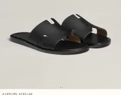 新品 HERMES エルメス イズミール サンダル ブラック39.5のサムネイル