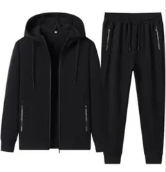 サイズ：XLパーカー メンズ スウェット 上下セット 秋 冬 ジャージ ジップ