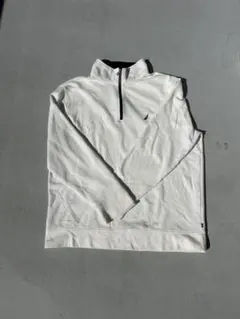 NAUTICA ハーフジップ トレーナー XXL ホワイト US 古着 アメリカ