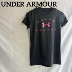 美品【XS】UNDER ARMOUR ブラック 半袖 Tシャツ アンダーアーマー
