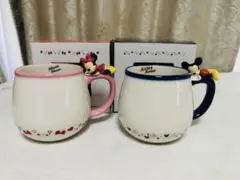 【未使用】ディズニー　すやすやマグ　ミッキー ミニーマウス　ペア　マグカップ