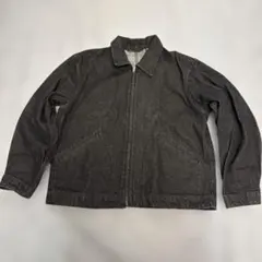 GU ブラックデニム ジップアップジャケット Mサイズ