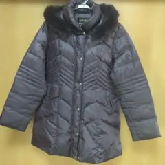 ダウンジャケット フード付き 紫色