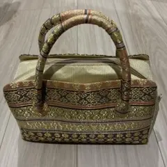 和装用バッグ 金色と紫色