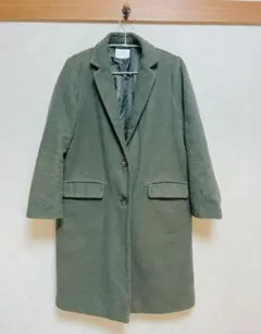 冬物先取り！チェスターコート ロングコート カーキー♡深緑