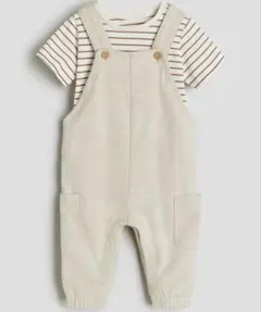H&M ベビー　サロペット　Tシャツ　9-12M