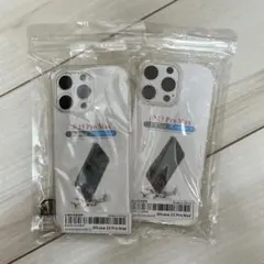 iPhone 15 Pro Max クリアケース 透明 シリコン 2個セット
