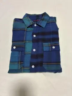 BLUE/ BLUE 長袖シャツM　ブルーブルー　インディゴ